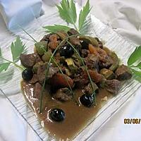 recette Bourguignon aux trio de légumes sauce Massalé.