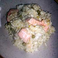 recette Risotto au saumon