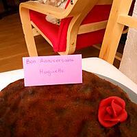 recette FONDANT AU CHOCOLAT POUR L'ANNIVERSAIRE D'HANOR