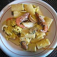 recette Carbonara  aux fruits de mer