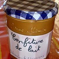 recette Confiture de lait