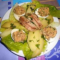 recette OEUFS  FARCIS  AUX  SARDINES