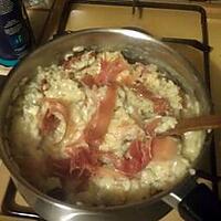 recette risotto  au gorgonzola tomates séchées et jambon de parme