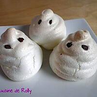 recette Meringues fantome pour Halloween