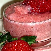 recette Mousse de fraises à la fleur d'oranger