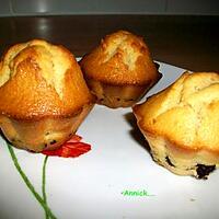 recette muffin pépites choco-raisins secs