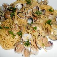 recette SPAGHETTI  VONGOLE  E  TONNO