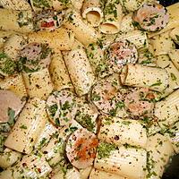 recette Rigatoni au boudin blanc