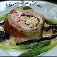 recette Roulé d'agneau au foie gras