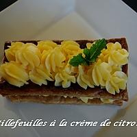 recette Millefeuille à la crème de citron