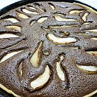 recette tarte choco poire