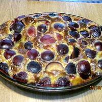 recette Clafoutis aux prunes rouges.