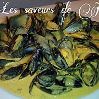 recette moule à la creme curry coco