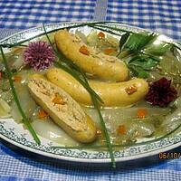 recette Boudin de saumon aux endives à l'étouffé. au WOK.