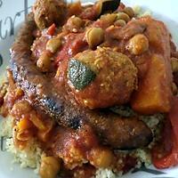 recette Couscous aux merguez - boulettes