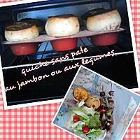 recette Quiche sans pâte au jambon ou aux légumes