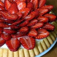 recette Tarte aux fraises à la génoise
