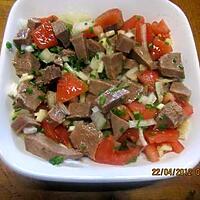 recette Salade de langue de  boeuf .