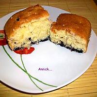 recette Gateau au yaourt sur lit de myrtilles