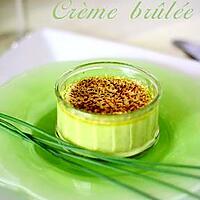 recette Crème brûlée de petits pois