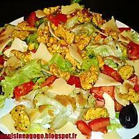 recette Salade dinde citronnée au curry de madras