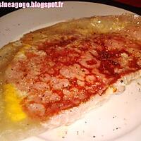 recette Crêpe de brick salé (fromage, jambon, tomate, oeuf)