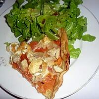 recette Tarte poulet , tomates et chevre