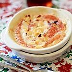 recette Gratin light de pamplemousse rose au sirop (pêches-amaretto)