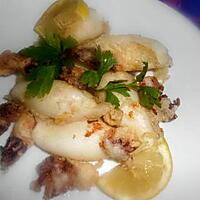 recette CALAMARETTI  FRITTI   (PETITS CALAMARS FRITS)