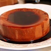 recette Flamby au chocolat sauce au café