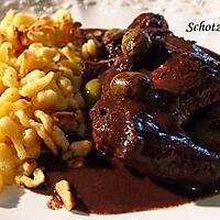 recette Civet de lapin sauce au sang