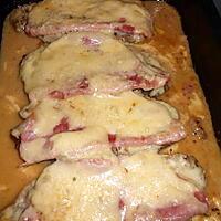 recette Cote de porc au jambon fromage