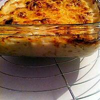 recette Gratin Saumon crevettes