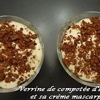 recette VERRINE DE COMPOTEE D'ANANAS ET SA CREME MASCARPONE