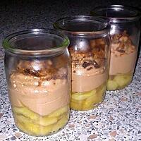 recette ~ banane poêlée et mousse pralinée ~