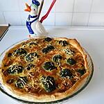 recette Quiche, poulet au curry et brocolis.