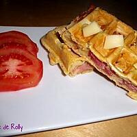 recette Gaufres salées jambon et saint-nectaire