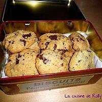 recette Cookies à l'huile de coco et pépites de chocolat