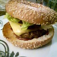 recette Burger Bagel Bacon