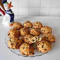 recette Cookies à la noix de coco et aux pépites de chocolat