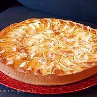 recette Tarte aux pommes/crème d'amande au calva