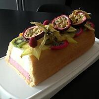 recette Bûche fruits exotiques