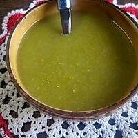 recette Soupe aux petits pois. carottes. pommes de terre. au micro-ondes.