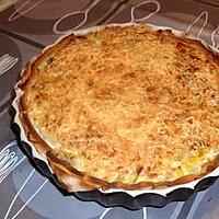 recette Quiche noix st jacques sur lit de poireaux