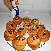 recette Muffins à l'orange et au chocolat.