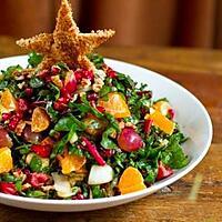 recette salade radis, clementines et ses fanes