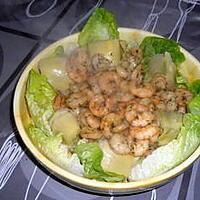 recette salade crevette fond d'artichaut