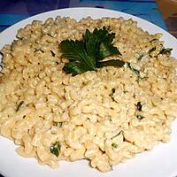 recette RISOTTO DE  COQUILLETTES