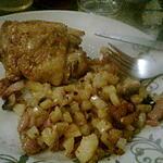 recette Poulet au curry et pommes de terre a la poele