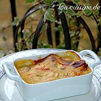 recette Gratin de jambon aux champignons de Paris